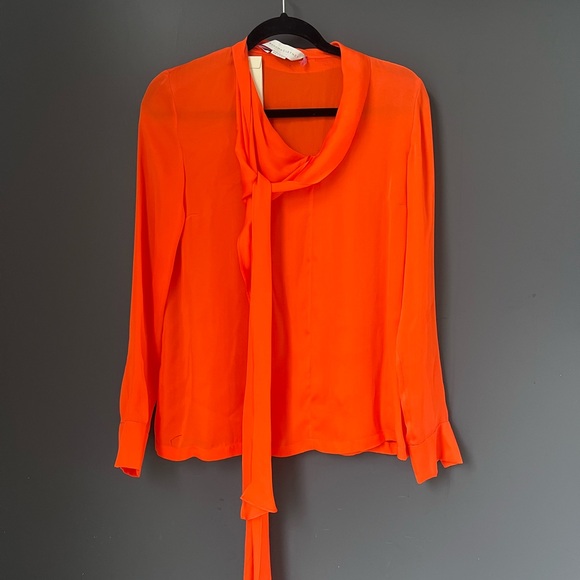 Stella McCartney Silk Orange Blouse - Picture 2 of 7